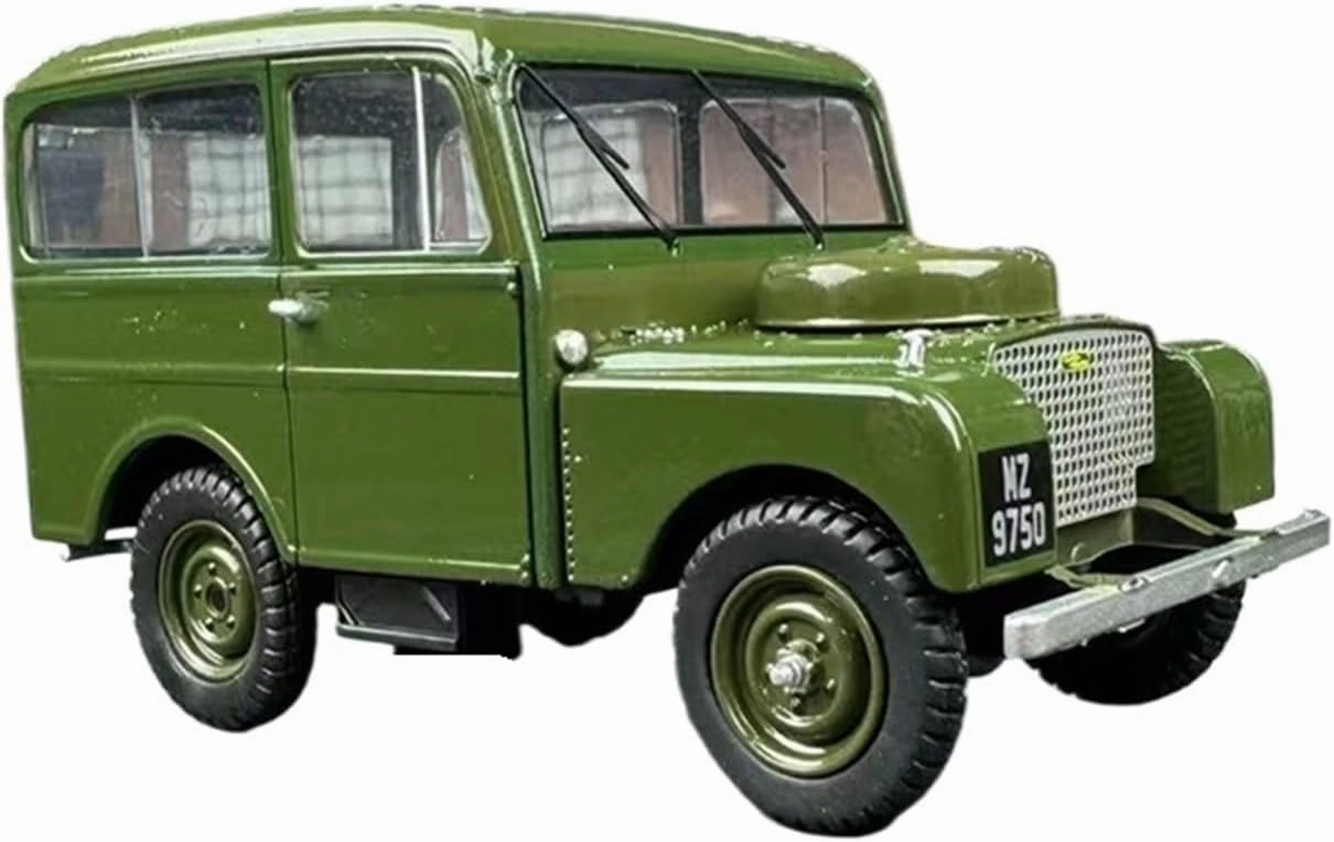 Die Cast Vehicle 1:43 for Land Rover First Generation Army Green Off-Road Vehicle Car Model Alloy Collection Ornaments Mini Cars Replica