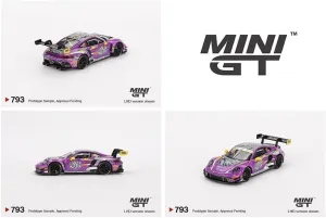 Diecast Model Car Compatible for Mini GT 1:64 Porsche 911 GT3 R #27 HubAuto Racing 2023 FIA GT World Cup 70th Macau Grand Prix MGT00793