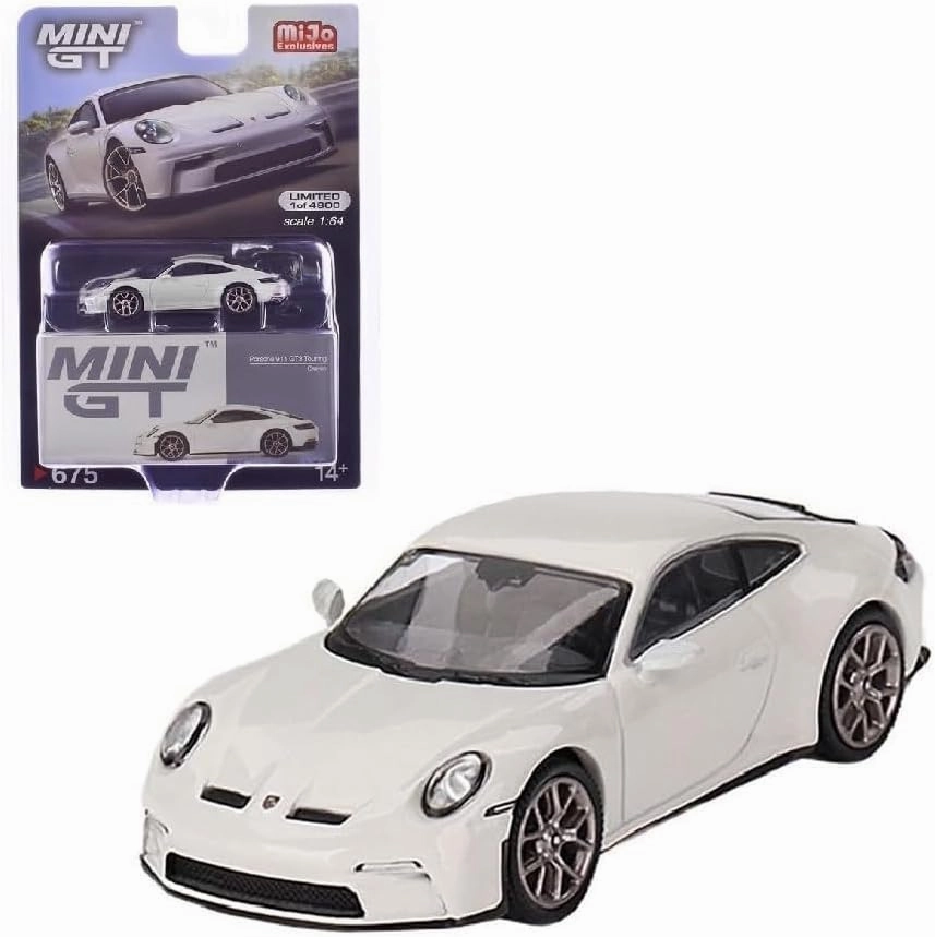 Diecast Collectibles Model Car Compatible with Mini GT 1:64 (2.85") Porsche 911 (992) GT3 Touring Crayon Limited Edition MGT00675
