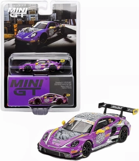 Diecast Model Car Compatible with Mini GT 1:64 Porsche 911 GT3 R #27 HubAuto Racing 2023 FIA GT World Cup 70th Macau Grand Prix Limited Edition MGT00793