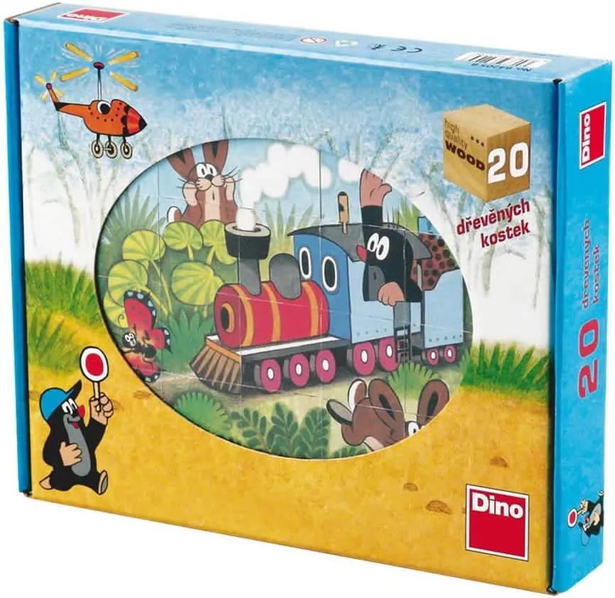 Dino Toys 642058 Wooden Jigsaw Cubes