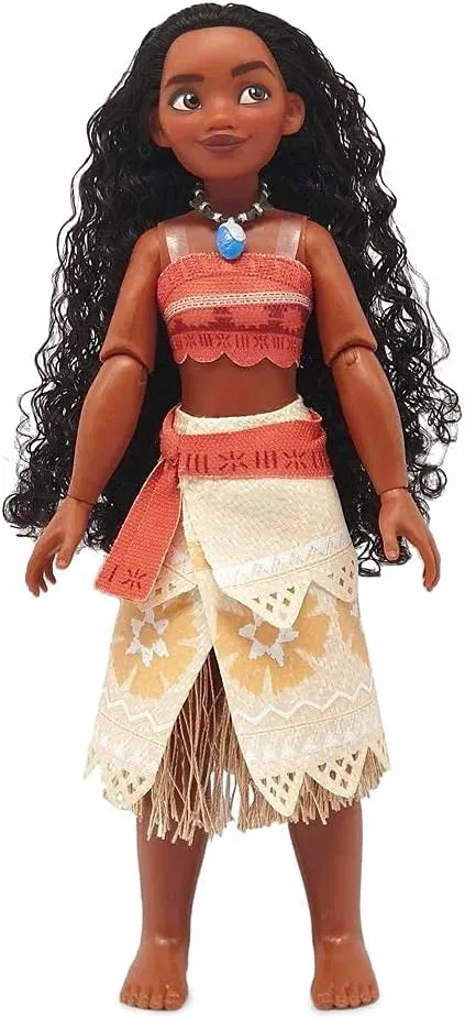 Disney Store Official Disney Princess Classic Doll (Moana), 11 Inches, Includes Brush with Molded Details, Fully Posable Toy in Classic Outfit - Disney Princess Toys for Girls