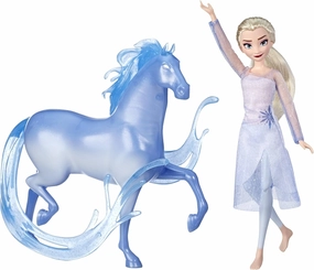 Disney Frozen 2 Elsa Doll and Nokk Figure, Toy for Kids 3 and Up
