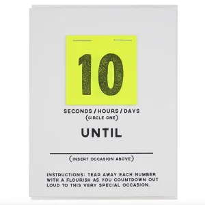 DIY Countdown Greeting Card
