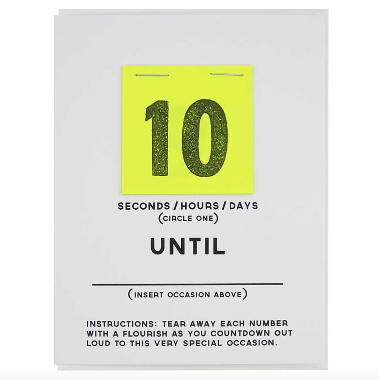 DIY Countdown Greeting Card