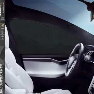 DIY-MotoShield Pro Premium Nano Ceramic Tint (5% VLT) 20” in x 25’ ft Roll | Professional Window Film for Auto, Reduce Infrared Heat & Block UV by 99%
