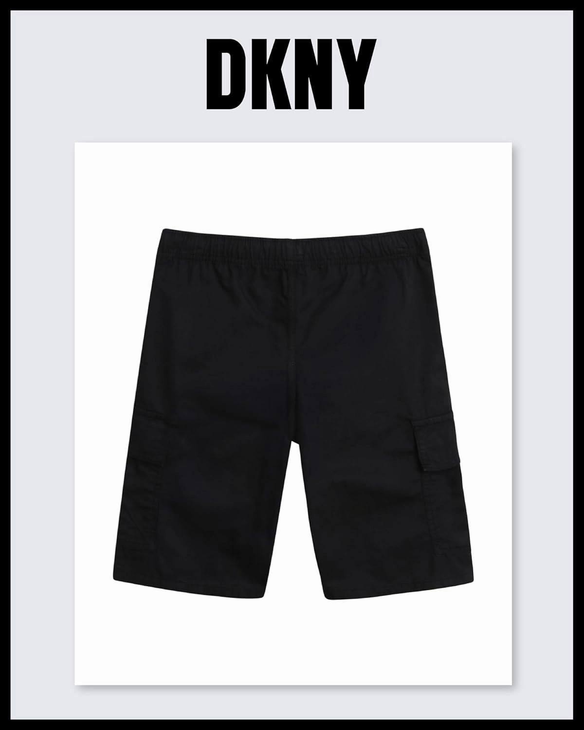 DKNY Boys' Shorts - Classic Fit Woven Twill Cargo Shorts - Pull On Shorts for Boys (8-20)