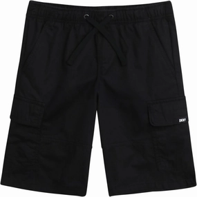 DKNY Boys' Shorts - Classic Fit Woven Twill Cargo Shorts - Pull On Shorts for Boys (8-20)