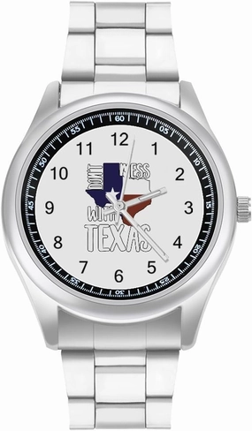 Don't Mess WithTexas Casual Wrist Watches for Men Classic Business Dress Watch Big Face for Work Gym