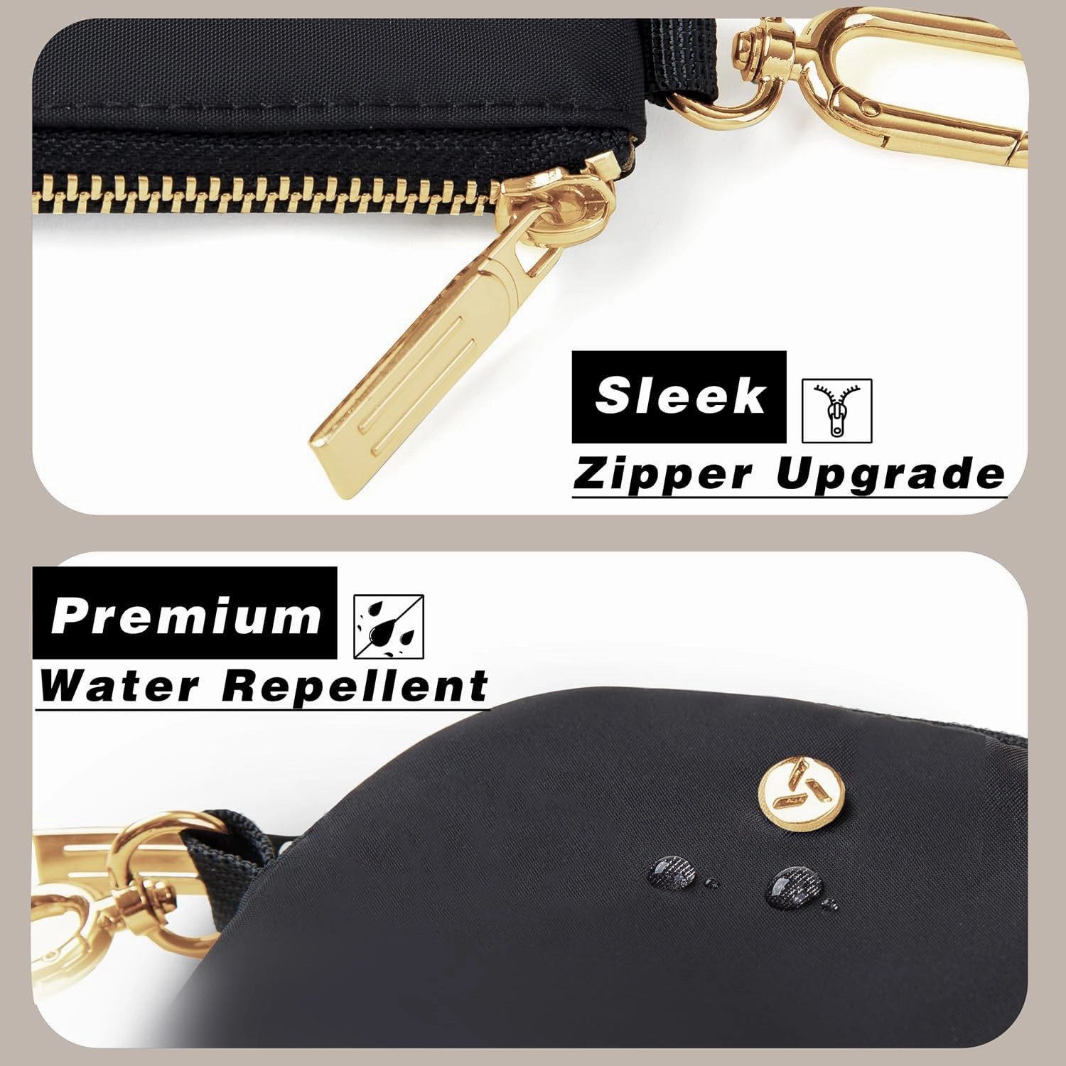 Dual Pouch Wristlet Wallets for Women, Mini Zip Around Wristlet Wallet, Double Pocket Wrist Wallet Portable Coin Purse Zipper, Gift for Women Mom Girl Friend Sister Her Wife Daughter Girlfriend