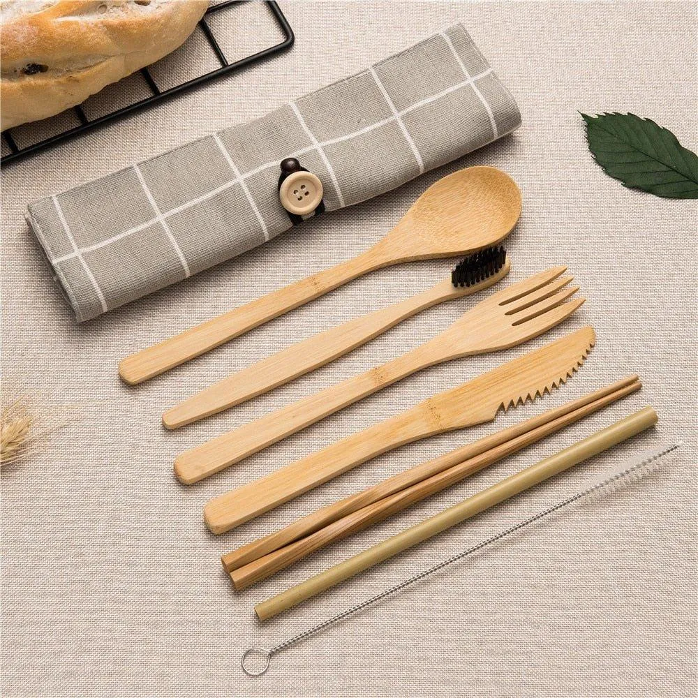 Eco-Friendly Bamboo Cutlery Set