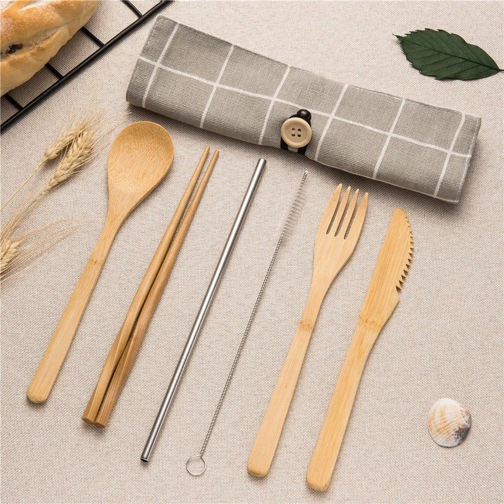Eco-Friendly Bamboo Cutlery Set
