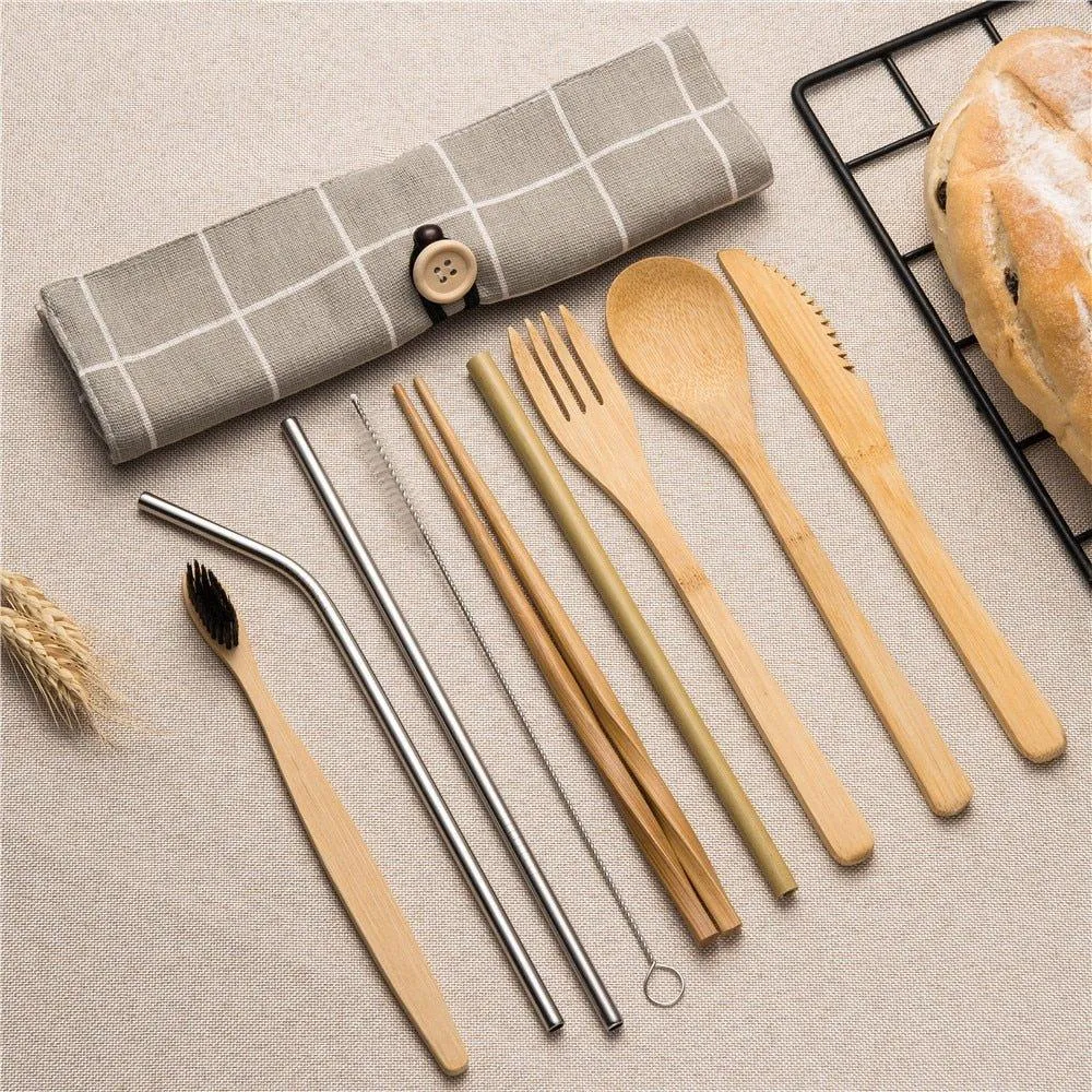 Eco-Friendly Bamboo Cutlery Set