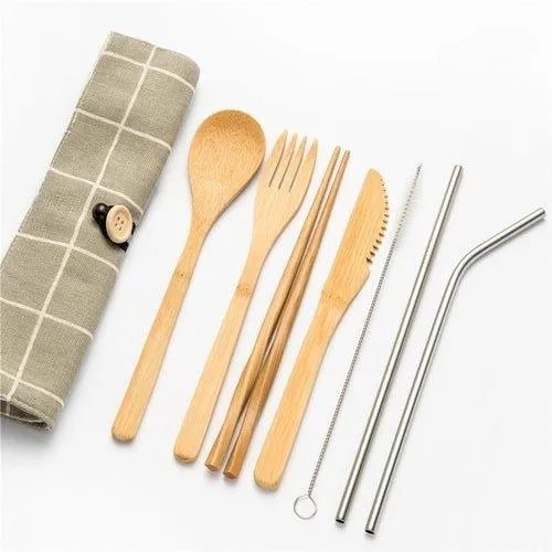 Eco-Friendly Bamboo Cutlery Set