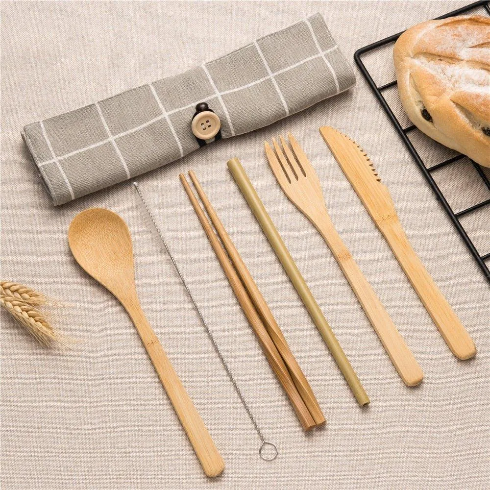 Eco-Friendly Bamboo Cutlery Set