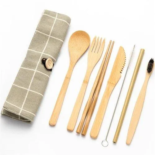 Eco-Friendly Bamboo Cutlery Set