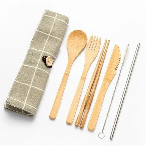 Eco-Friendly Bamboo Cutlery Set