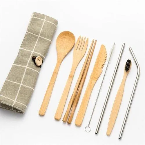 Eco-Friendly Bamboo Cutlery Set