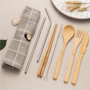 Eco-Friendly Bamboo Cutlery Set