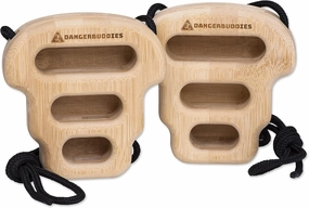 Eco-Strong Bamboo Hangboards – Portable Wood Rock Climbing Rock Ring Fingerboards