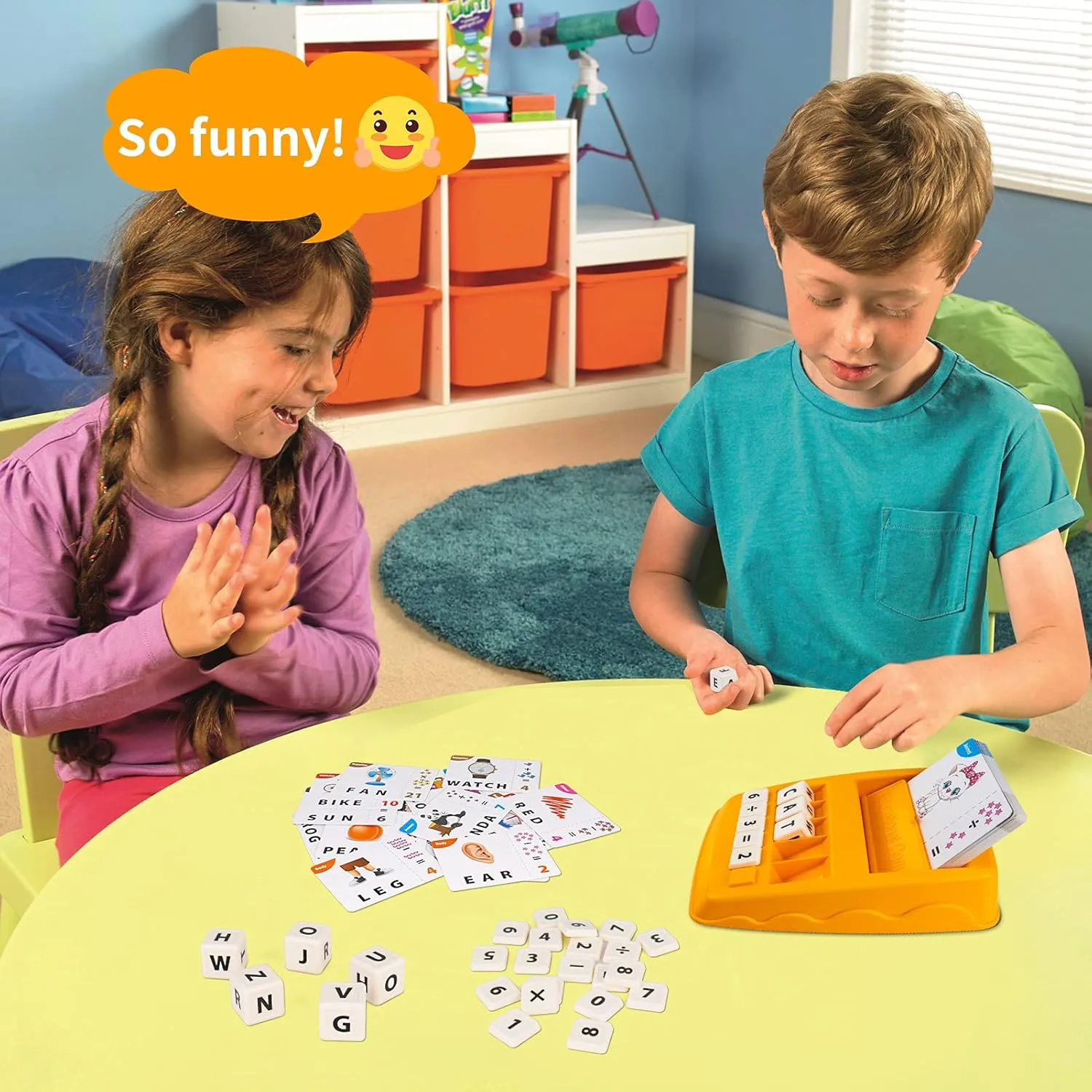 Educational Toys for Kids Ages 3-8, Matching Letter Spelling Game ABC Math Learning, Xmas Birthday Party Gifts for 3 4 5 6 7 8 Year Olds Boys and Girls Yellow