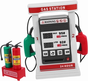 Educational DIY Gas Station Boys and Girls Educational Plaything Play Room Decor Simulation Gas Station Model