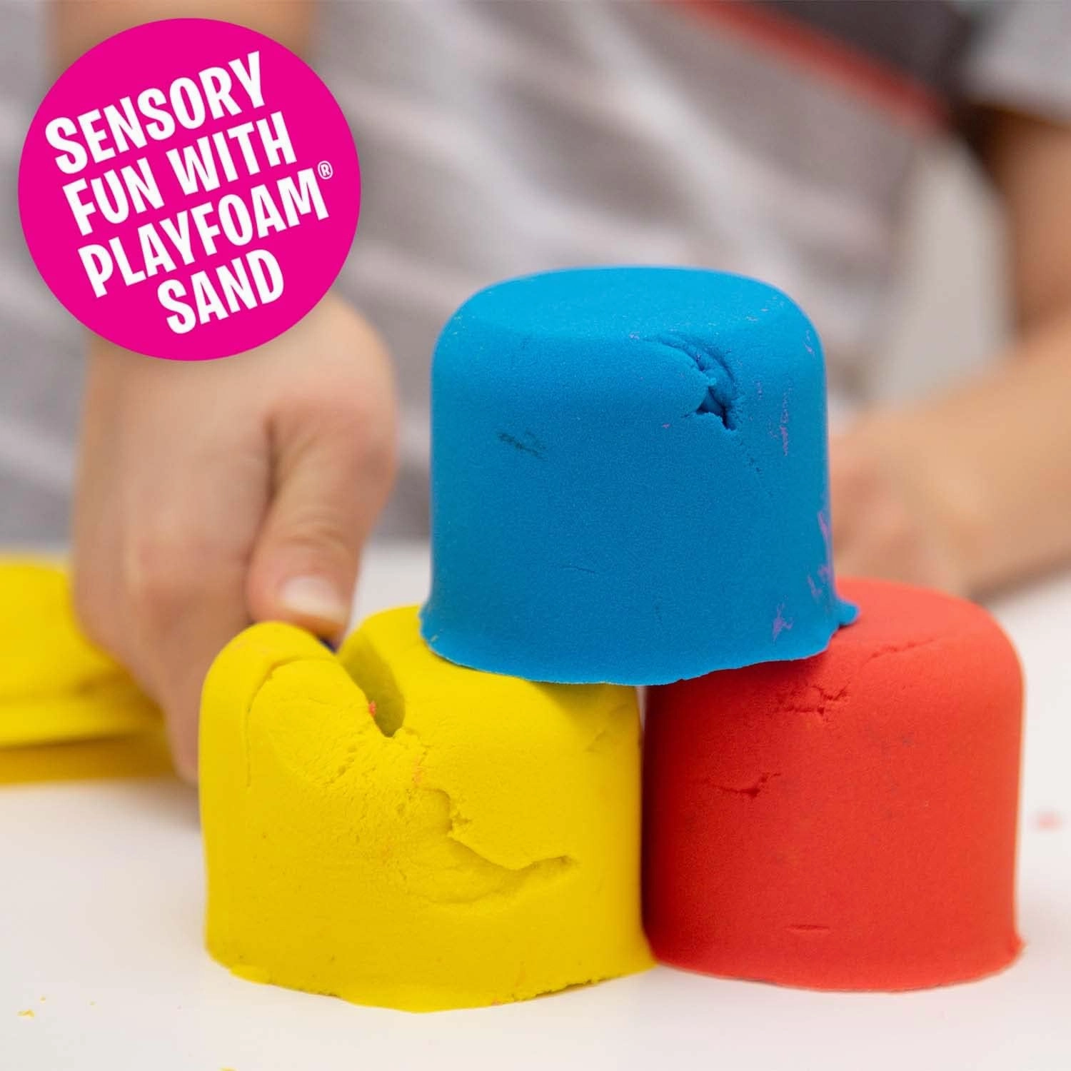 Educational Insights Playfoam Sand 8-Pack - Play Sand for Sensory Table, Squishy Sensory Bin Filler for Home or Classroom, Moldable Crafting Compound for Toddlers, Gifts for Kids Ages 3 