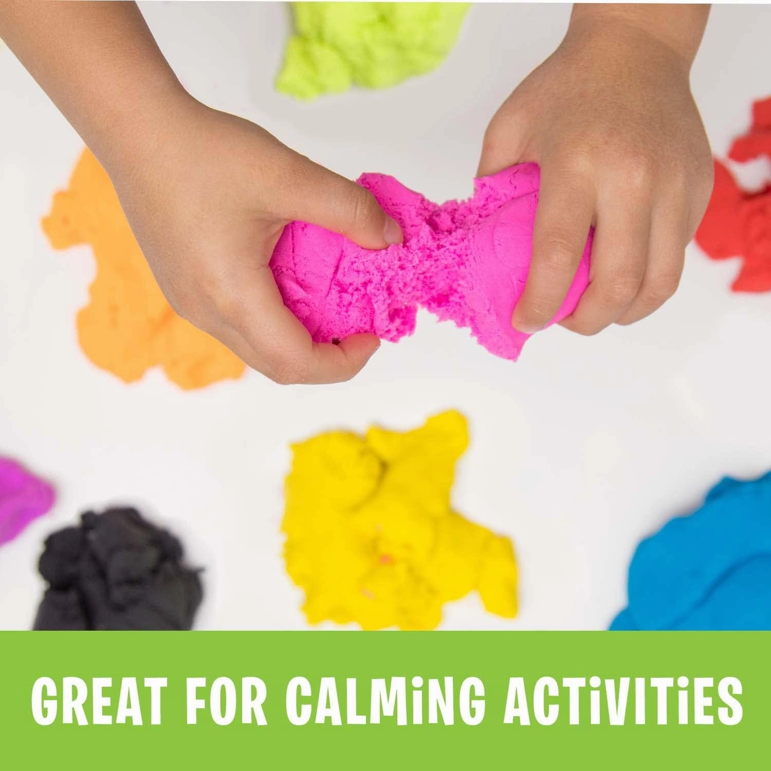 Educational Insights Playfoam Sand 8-Pack - Play Sand for Sensory Table, Squishy Sensory Bin Filler for Home or Classroom, Moldable Crafting Compound for Toddlers, Gifts for Kids Ages 3 