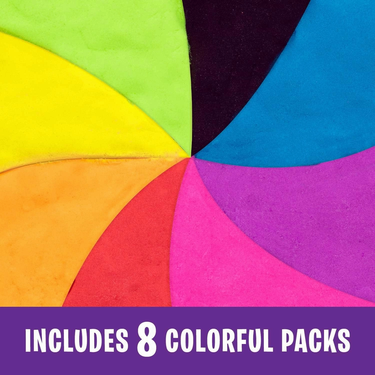 Educational Insights Playfoam Sand 8-Pack - Play Sand for Sensory Table, Squishy Sensory Bin Filler for Home or Classroom, Moldable Crafting Compound for Toddlers, Gifts for Kids Ages 3 