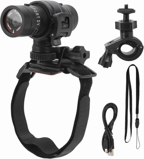 Ejoyous Motorbike Helmet Camera, 1080P Full HD Bike Video Recorder Helmet Action Camera Video 120° Wide Angle Lens, for Outdoor Adventures Climbing Riding