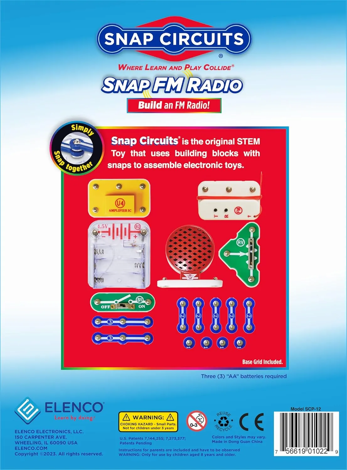 Elenco STEM Toy Radio KIT | for Kids 8  yrs | Electronics KIT | Science KIT for Kids | DIY STEM KIT | SNAP Circuits STEM