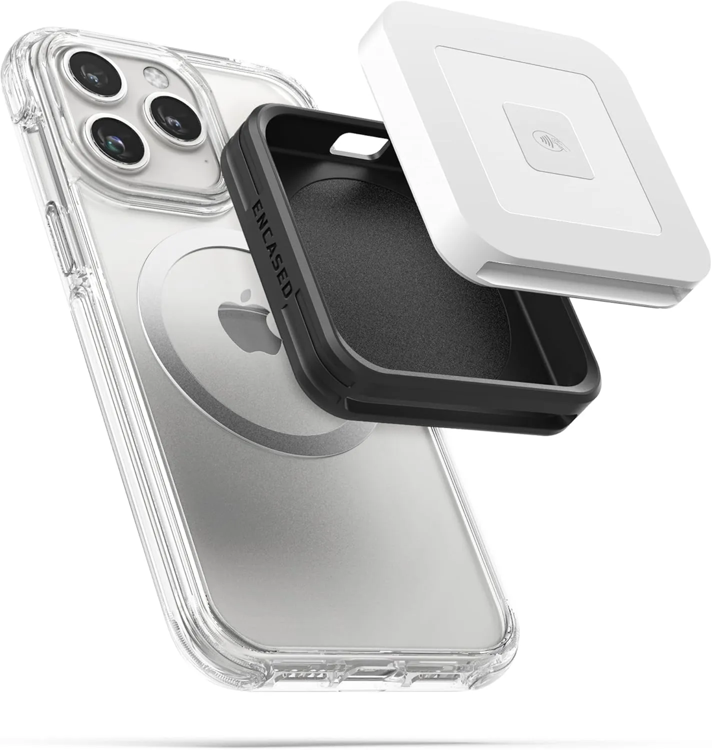 ENCASED Magnetic Case Designed for Square Reader Contactless and Chip 2nd Gen (Compatible with MagSafe) Black