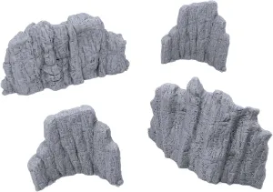 EnderToys Volcanic Rock Wall Set A, 3D Printed Tabletop RPG Scenery and Wargame Terrain for 28mm Miniatures
