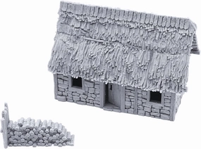 EnderToys Norman Stone Barn by Printable Scenery, 3D Printed Tabletop RPG Scenery and Wargame Terrain 28mm Miniatures