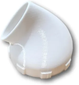 Enhanced Angled Jet Nozzle Compatible with Intex Bestway Pools Using 3-3/16" Diameter 11070 Connector for 1.25" Hose