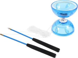 ERINGOGO Chinese Yoyo Set riple Bearing Diabolo Chinese Yo-yos Juggling Toys Yoyo Bearings Diabolo Balls Playset Kidcraft Playset Children’s Toys Chinese Outdoor Fitness Soft Rubber, Blue