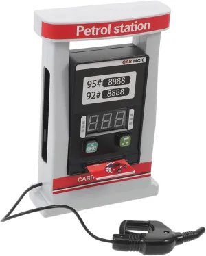 ERINGOGO Realistic Gas Station Model Toy Multi-Function Card Swiping Voice Interactive Play for Boys Girls Smooth Edges for Safe Fun Digital Display for Enhanced
