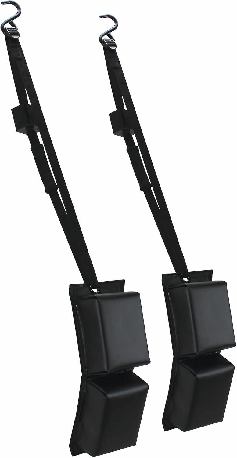 Extreme Max 3006.7270 BoatTector PWC Contour Fender with Hook & Strap Set with Adjustable Straps for Easy Secure Installation - 2-Pack