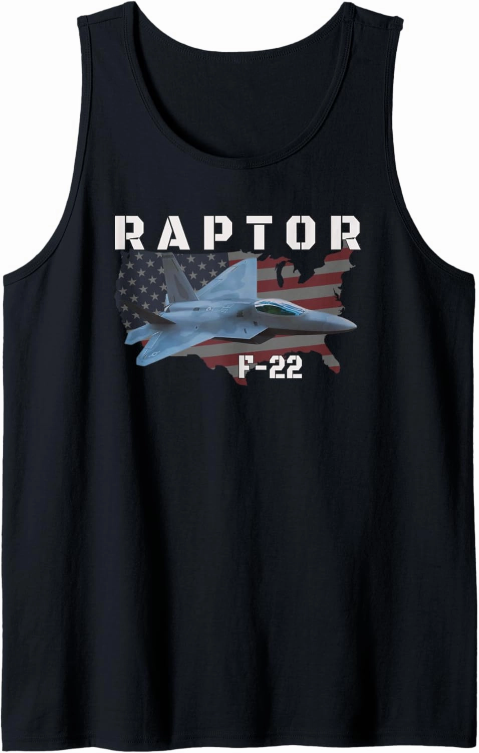 F-22 Raptor Stealth Fighter Jet F22 Military Aviation Pilot Tank Top