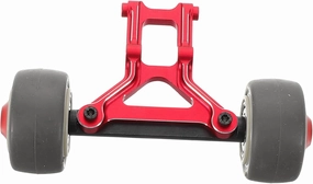 FAVOMOTO Upgraded Aluminum Wheelie Bar for Remote Control Cars High Strength Alloy with Rubber Wheel for Enhanced Stability and Easy Installation Compatible with Arrma Models