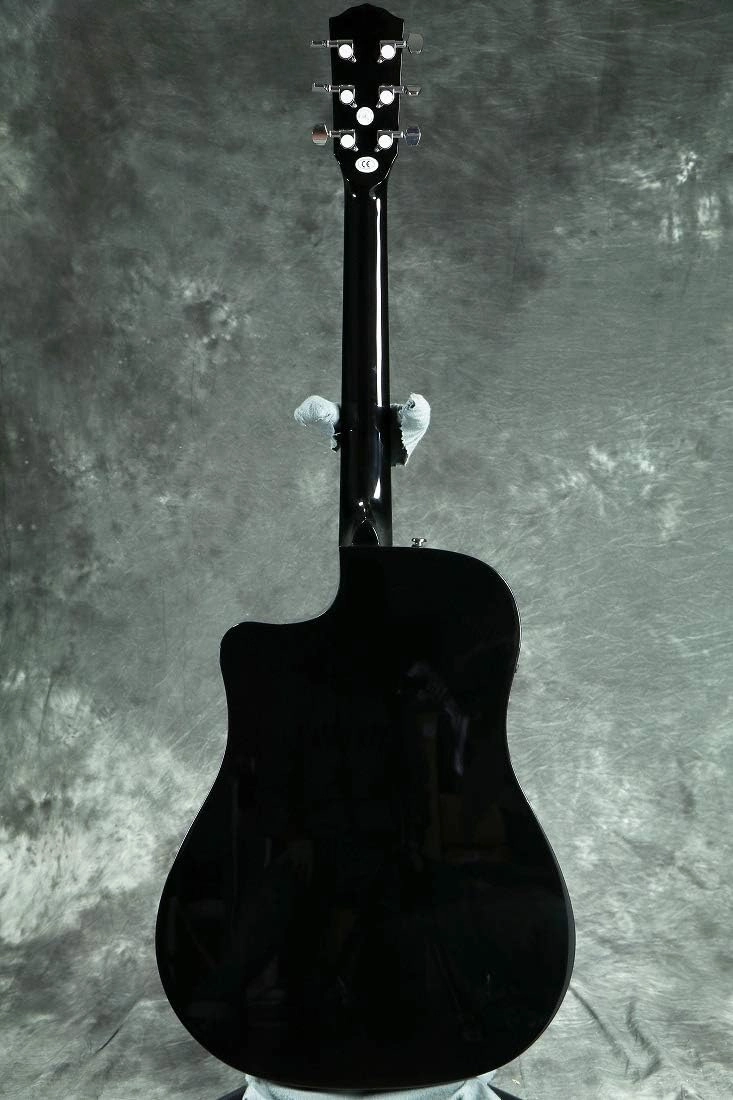 Fender CD-60SCE Dreadnought Cutaway Acoustic Electric Guitar, with 2-Year Warranty, Fishman Pickup and Preamp System, Black