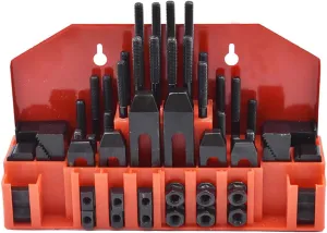 findmall 58 Pcs Pro-Series 1/2 Inch T-Slot 3/8 Inch-16 Stud Clamping Kit Fit for Bridgeport Mill
