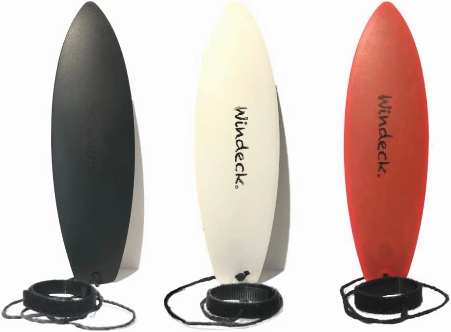 Finger Surfboard – Stealth Mini Hand Surf Toy for Air Surfing Tricks | Grip Tape   Leash | Ride Wind from Cars or Imagination | Fun Road Trip Gift for Skaters & Surfers (Black, White, & Red)