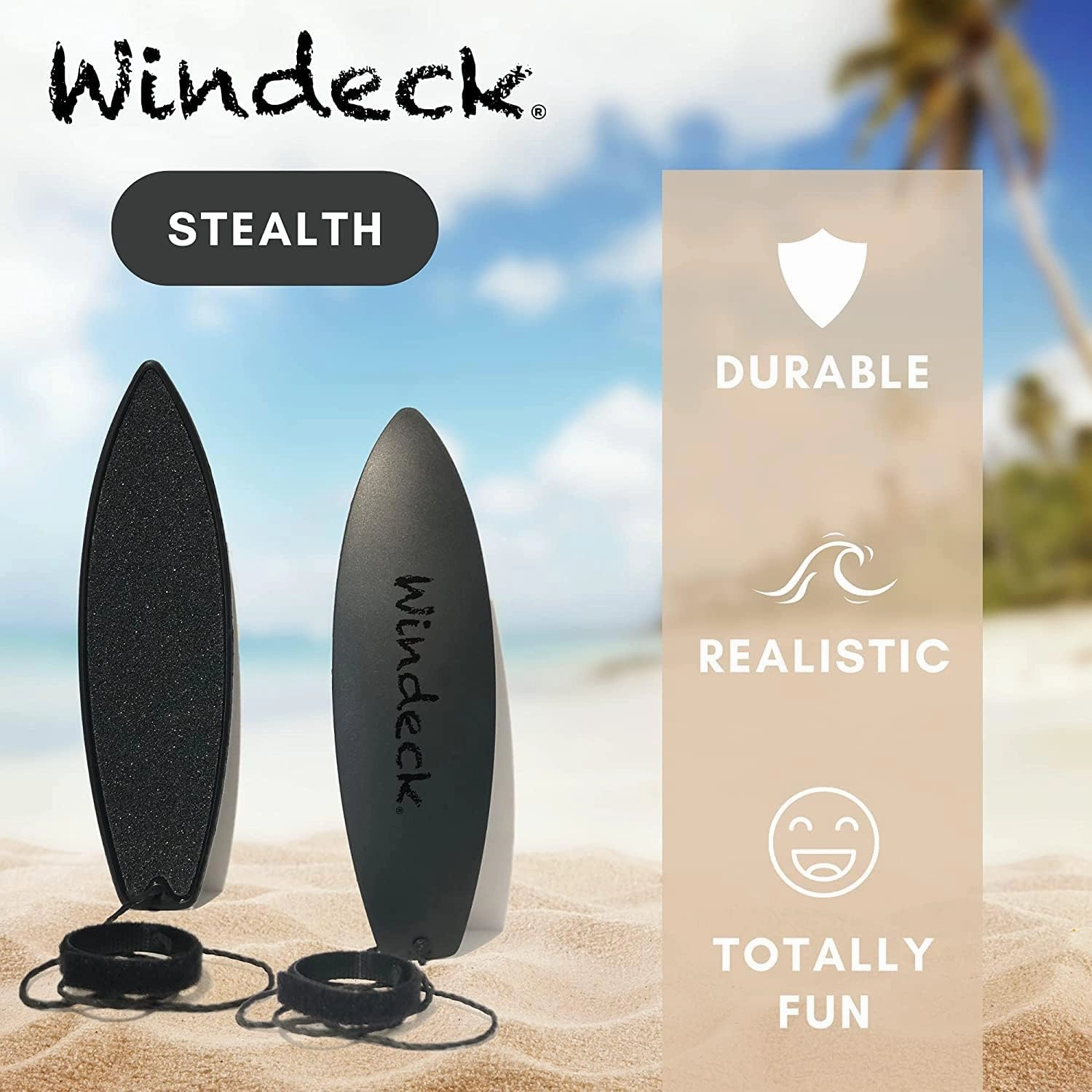 Finger Surfboard – Stealth Mini Hand Surf Toy for Air Surfing Tricks | Grip Tape   Leash | Ride Wind from Cars or Imagination | Fun Road Trip Gift for Skaters & Surfers (Blue, Green, & Red)