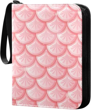Fish-scale Texture Cartoon Trading Card Protectors Holder Collectible Album for Sports Card Collection Storage 400 pockets Game Card Binder, JDJSDJJJ823158