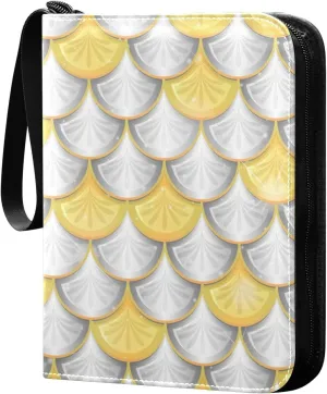 Fish-scale-texture Cartoon Trading Card Protectors Holder Collectible Album for Sports Card Collection Storage 400 pockets Game Card Binder