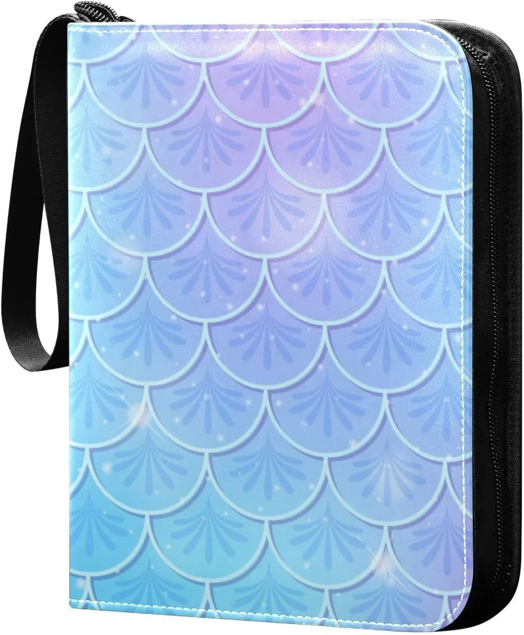 Fish Scale Theme Trading Card Protectors Holder Collectible Album for Sports Card Collection Storage 400 pockets Game Card Binder