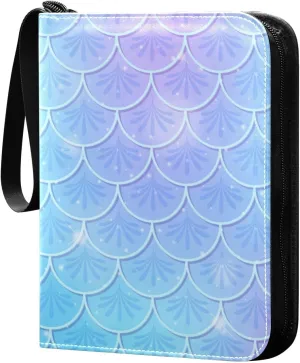 Fish Scale Theme Trading Card Protectors Holder Collectible Album for Sports Card Collection Storage 400 pockets Game Card Binder