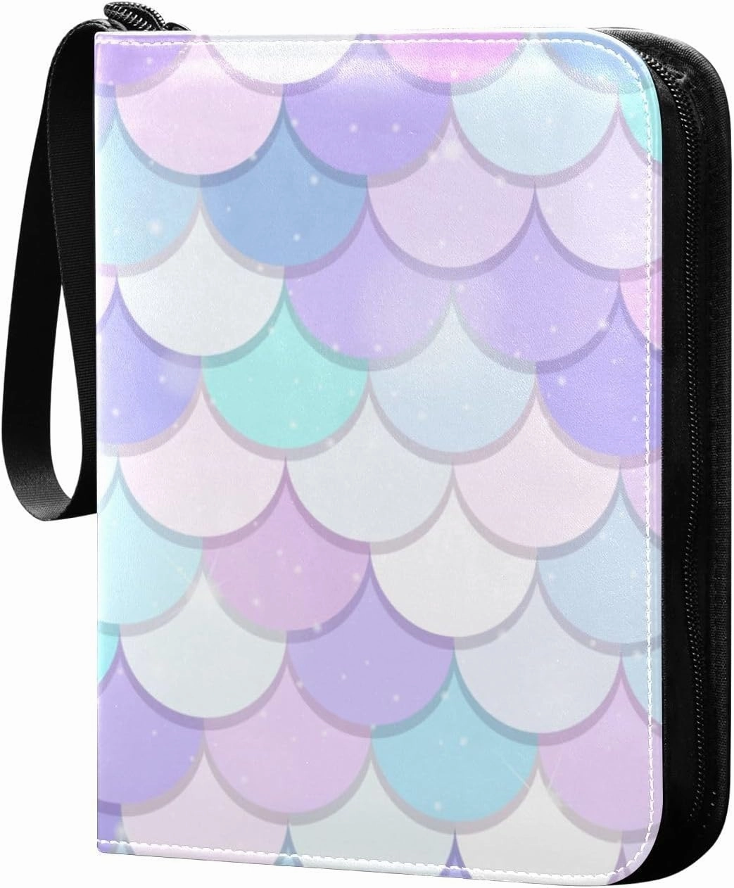 Fish-scale-texture Trading Card Protectors Holder Collectible Album for Sports Card Collection Storage 400 pockets Game Card Binder, JDJSDJJJ823158