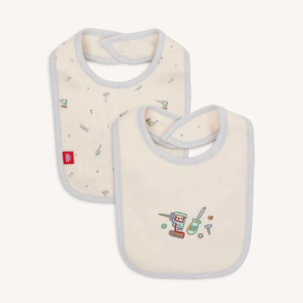 Fix It Friends Organic Cotton Reversible Magnetic Bib